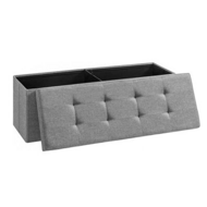 Sitzbank mit Stauraum OTO, 110x38x38 cm, hellgrau