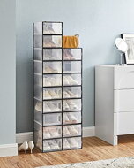 Schuh-Organizer MARI, 18 Fächer, schwarz/transparent