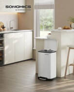 Mülleimer mit langsamer Schließung SLOW, 30 l, weiß