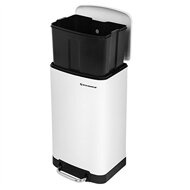 Mülleimer mit langsamer Schließung SLOW, 30 l, weiß