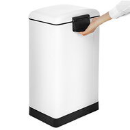 Mülleimer mit langsamer Schließung SLOW, 30 l, weiß