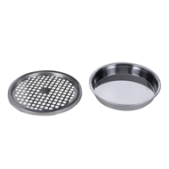 Standascher mit Mülleimer SMOKE, 60,5x24,5 cm, schwarz