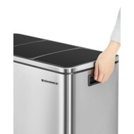 Abfalltrennbehälter SORT 54l (3x18 l), Edelstahl