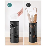 Metallständer für Regenschirme ANABEL, 17x41 cm, schwarz