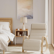 Schaukelstuhl, Liege SWING, Belastbarkeit 150 kg, 67x115x91 cm, beige