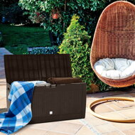 Aufbewahrungsbox RATO, 310l, 119x48x60cm, braun