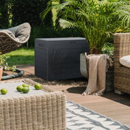 Garten-Aufbewahrungsbox WOODEBOX, 190L, 78x44x55cm, anthrazit