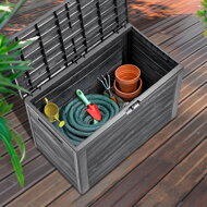 Garten-Aufbewahrungsbox WOODEBOX, 190L, 78x44x55cm, anthrazit