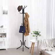 Standgarderobe SAMUEL, 49x176 cm, schwarz