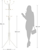 Standgarderobe SANDRA 44x182 cm, weiß