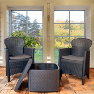 Gartenmöbel-Set TREE, 3-teilig, anthrazit