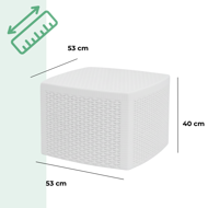 Gartenmöbel-Set TREE, 3-teilig, weiß