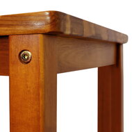 Barhocker OSLO mit Rückenlehne, 2 Stück, 40,5x36x110 cm, naturbraun