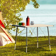 Campingklapptisch FOKA, 80x54x51-70 cm, weiß