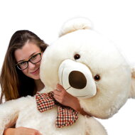 Großer Plüschbär BENY, 100 cm, creme