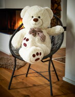 Großer Plüschbär BENY, 100 cm, creme
