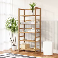 Holzregal ÖLAND, 58x27x136 cm, 5 Regalböden, braun