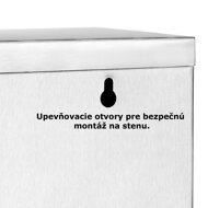 Wandapotheke SAVE, 25x12x48,5 cm, silber