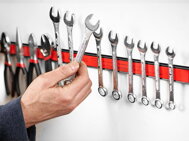 Magnetleiste HOLDER, 3 Stück, 45 cm, rot/schwarz