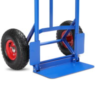 Klappbare Sackkarre CART mit Luftreifen, max. 200 kg, blau