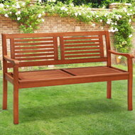 Gartenbank MANUELA, 120x60x90 cm, naturbraun