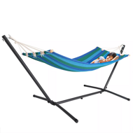 Hängematte RELAX mit Metallgestell, 200x80x110 cm, blau