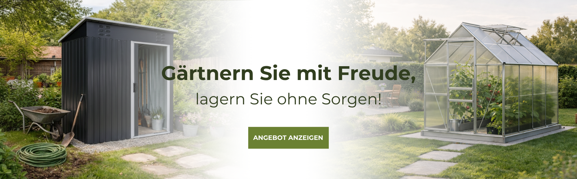 Gartenhäuser, Gewächshäuser