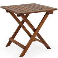 Beistelltisch VITEK aus Akazienholz, 46x46x46 cm, braun