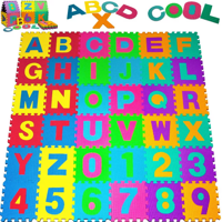 Schaumstoff-Spielmatte für Kinder PUZZLE, 86 Teile, bunt