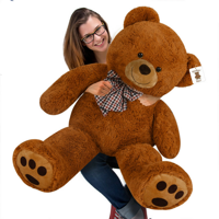 Großer Plüschbär BENY, 100 cm, braun