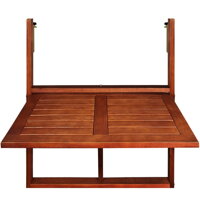 Hängebalkontisch HANS, 65x45x87 cm, braun