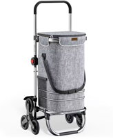 Treppensteiger-Einkaufstasche COMFORT, 50l, grau
