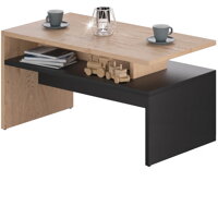 Couchtisch SACRAMENTO, 50x47x92 cm, braun/grau