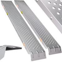 Auffahrrampen für Autos MARA, 2er-Set, 400 kg, 150 cm, silbern