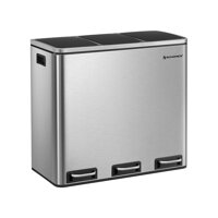 Abfalltrennbehälter SORT 54l (3x18 l), Edelstahl