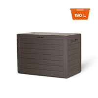 Aufbewahrungsbox WOODEBOX, 190l, 78x44x55cm, dunkelbraun