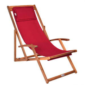 Gartenliege SIENA, 65x87x102cm, rot