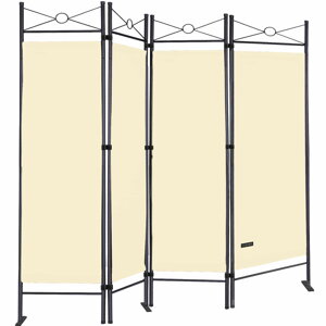 Paravent LUCCA, 163x180 cm, creme