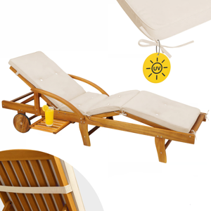 Liegeauflage TAMI SUN, 195x55x5 cm, beige