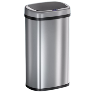 Sensor-Mülleimer DEUS, 58 Liter, silbern