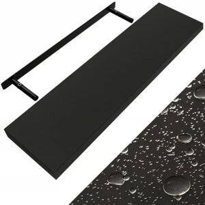 Wandregal FIGO + Konsole, 900cm, schwarz