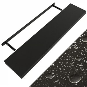 Wandregal FIGO + Konsole, 110cm, schwarz