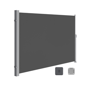 Seitenmarkise HORIZON für die Terrasse, 160x300cm, grau