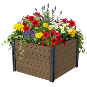 Hochbeet BASE PLANT, 61x61x46cm, naturbraun