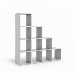 Regal KALLA, 129,5x29x129,5 cm, weiß