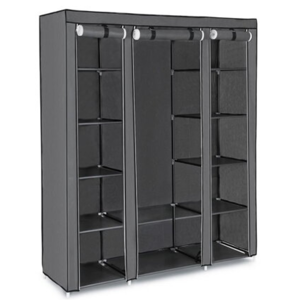 Tragbarer Stoffschrank, Kleiderschrank CLOSET, 150×175×45cm, grau