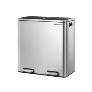 Abfalltrennsystem SORT, 2x30 l + Müllbeutel, silber/schwarz