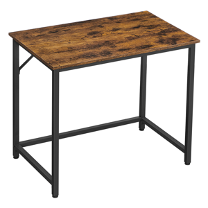 Schreibtisch URBAN im industriellen Stil, 80x50x75 cm, braun/schwarz