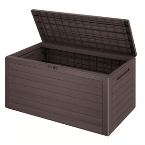 Aufbewahrungsbox WOODEBOX, 280 l, 120x46x57 cm, dunkelbraun