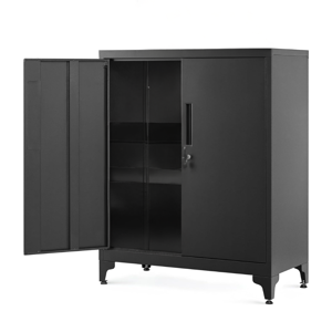 Metallschrank RAVEN, 40x80x90 cm, schwarz 